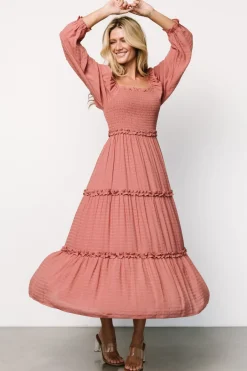 Baltic Born Rowan Tiered Dress | Vintage Rose