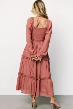 Baltic Born Rowan Tiered Dress | Vintage Rose