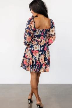 Baltic Born Rubi Short Dress | Navy Multi Floral