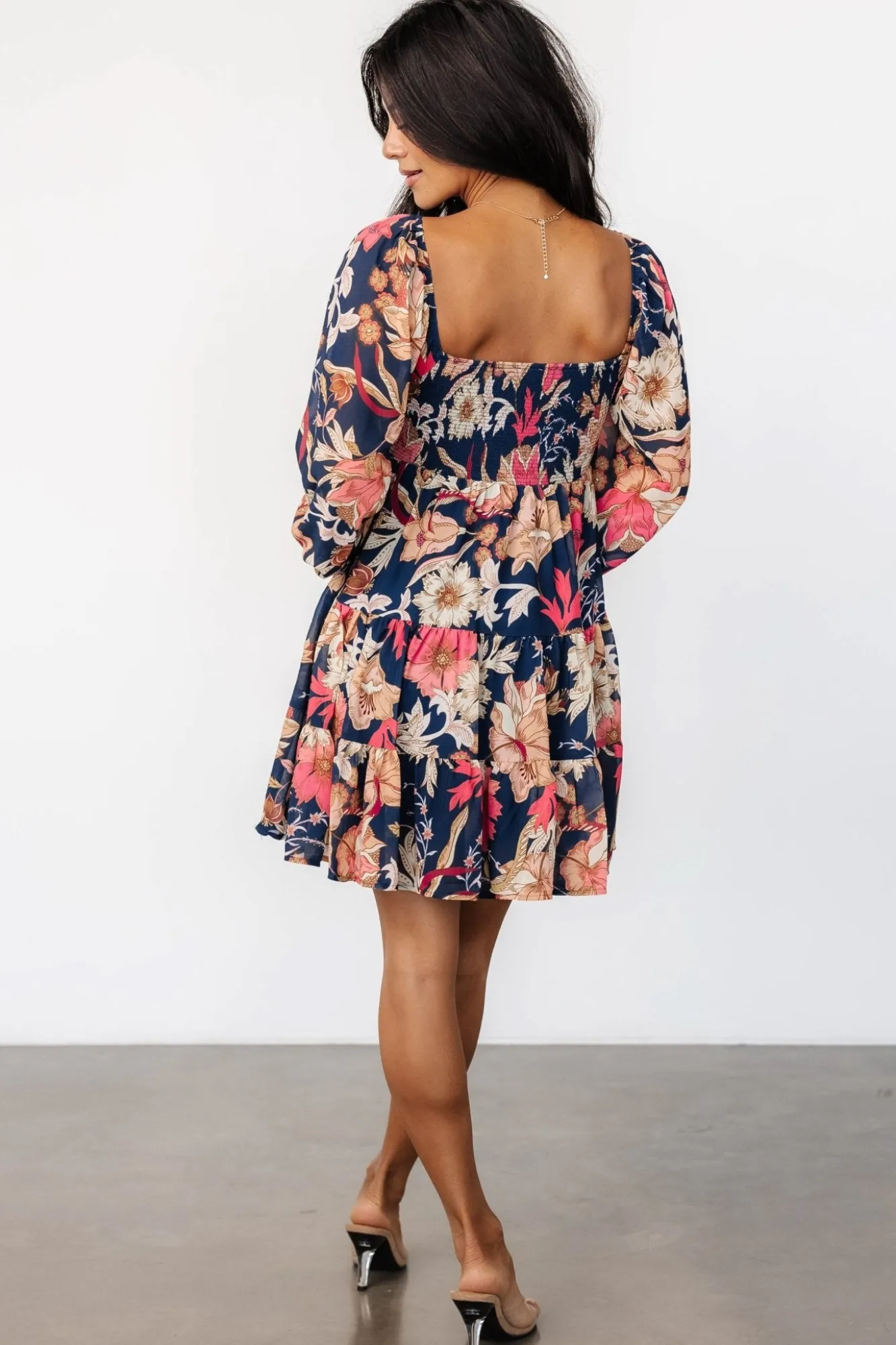 Baltic Born Rubi Short Dress | Navy Multi Floral