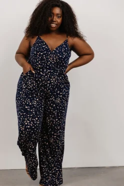 Baltic Born Sade Jumpsuit | Navy Print