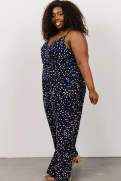 Baltic Born Sade Jumpsuit | Navy Print