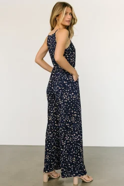 Baltic Born Sade Jumpsuit | Navy Print
