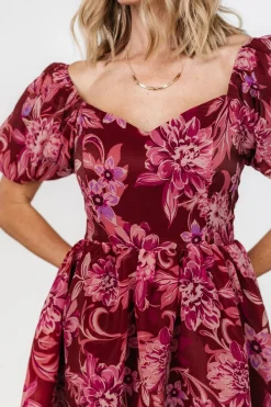 Baltic Born Samara Midi Dress | Rust + Pink
