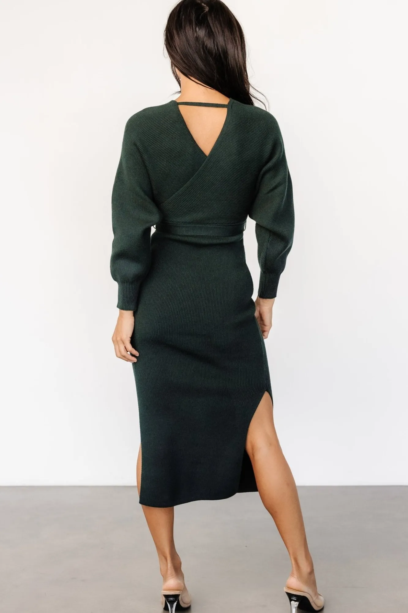 Baltic Born Sammi Faux Wrap Dress | Deep Pine