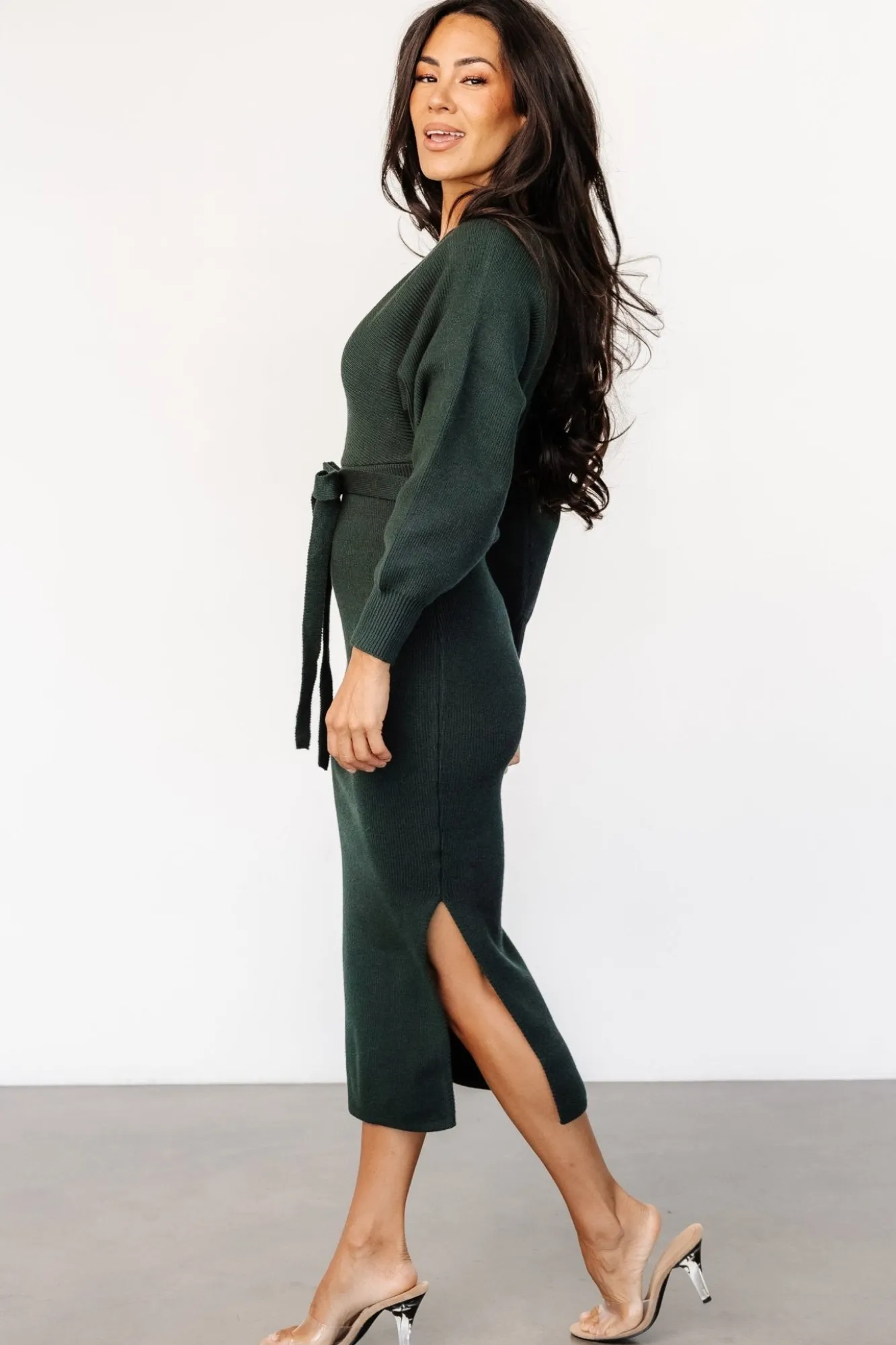 Baltic Born Sammi Faux Wrap Dress | Deep Pine