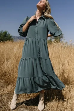 Baltic Born Sandy Button Tiered Dress |