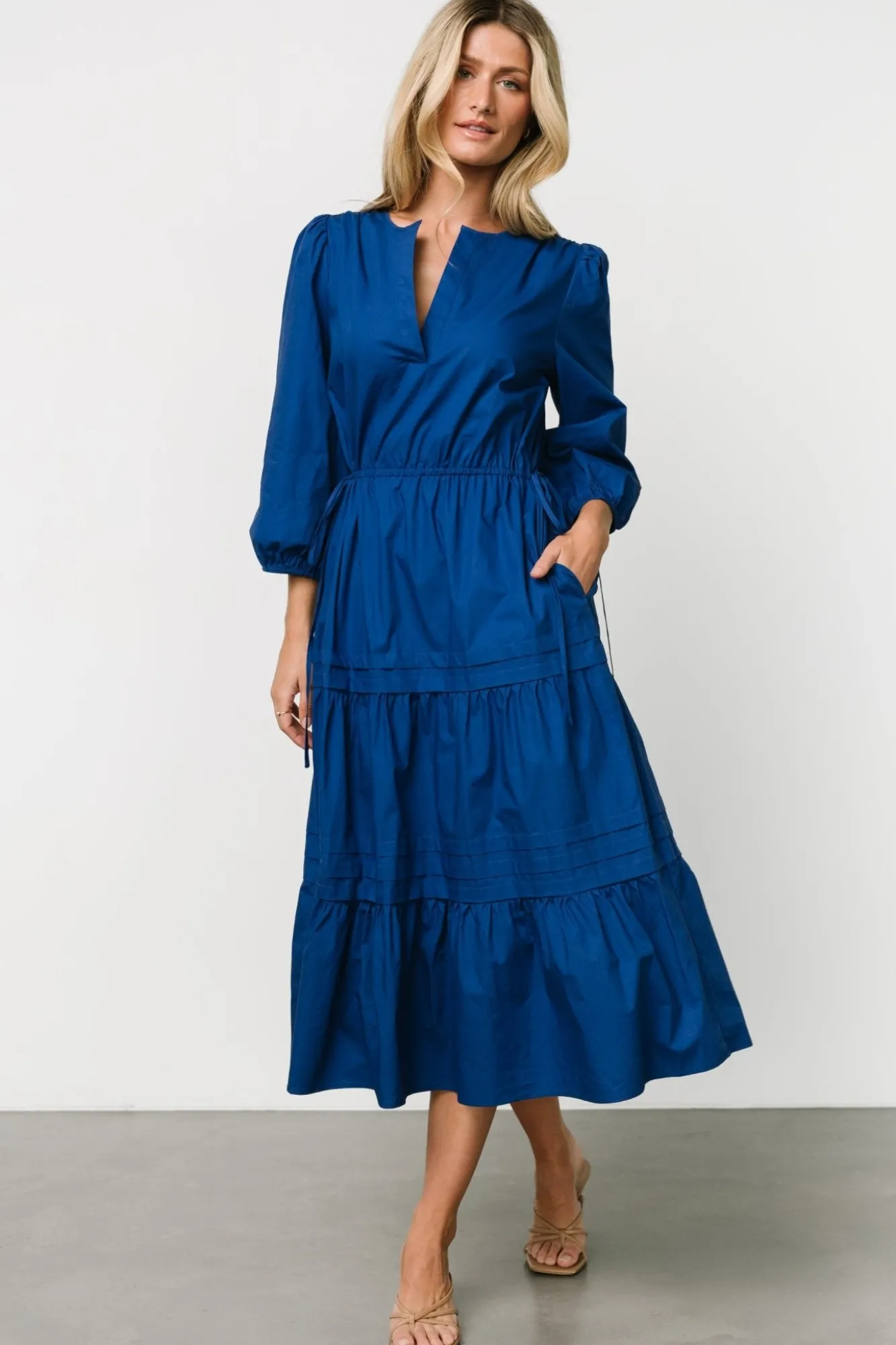 Baltic Born Santa Fe Poplin Midi Dress |