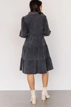 Baltic Born Sari Babydoll Dress | Washed Black