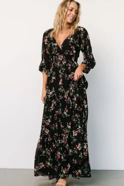 Baltic Born Sawyer Tiered Maxi Dress | Black + Berry