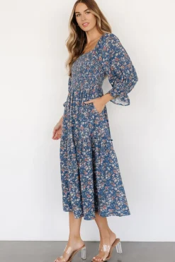 Baltic Born Sedona Smocked Dress | Blue Floral