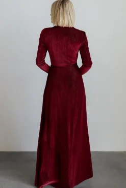 Baltic Born Serena Shimmer Velvet Wrap Dress |