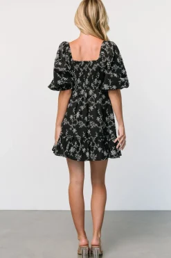 Baltic Born Serres Eyelet Mini Dress | Black + White