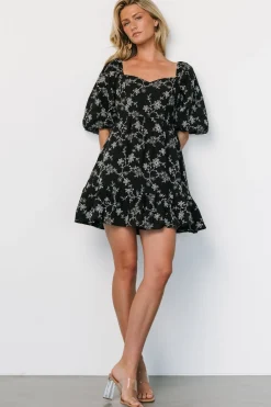 Baltic Born Serres Eyelet Mini Dress | Black + White