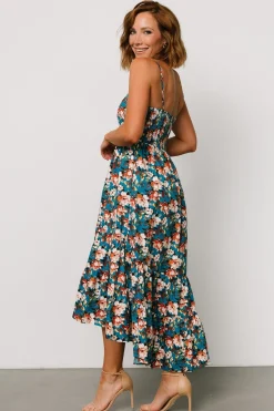 Baltic Born Shari Tank Maxi Dress | Deep Blue Floral