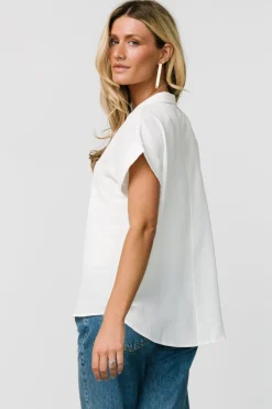 Baltic Born Shaylee Button Up Top | Off White