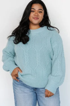 Baltic Born Sheffield Knit Sweater | Light Blue