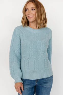 Baltic Born Sheffield Knit Sweater | Light Blue