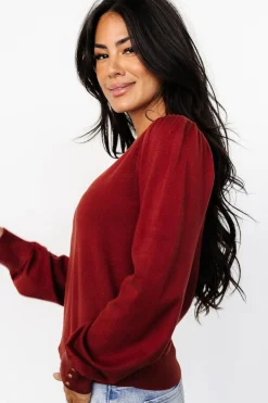 Baltic Born Sheila V Neck Sweater Top |