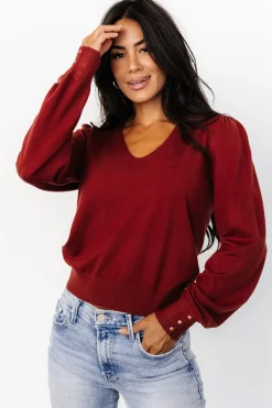 Baltic Born Sheila V Neck Sweater Top |