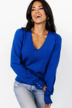 Baltic Born Sheila V Neck Sweater Top |