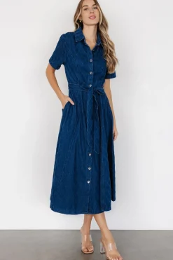 Baltic Born Sheryl Midi Dress | Denim Blue