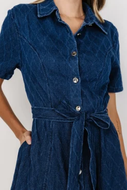 Baltic Born Sheryl Midi Dress | Denim Blue
