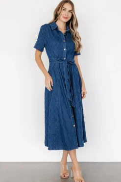 Baltic Born Sheryl Midi Dress | Denim Blue