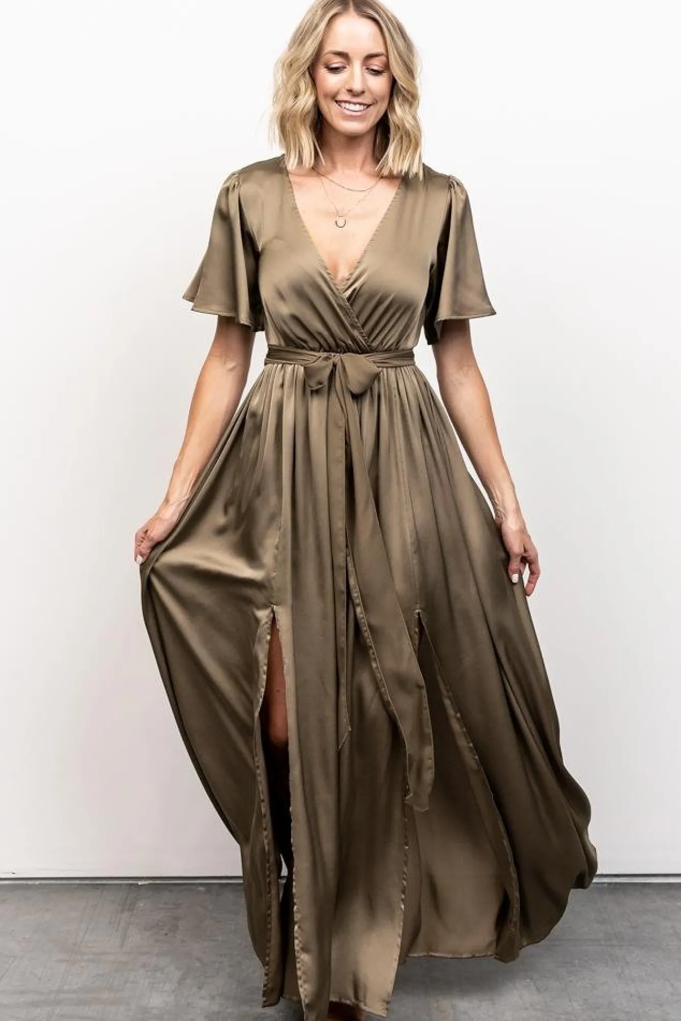 Baltic Born Sicily Satin Maxi Dress |