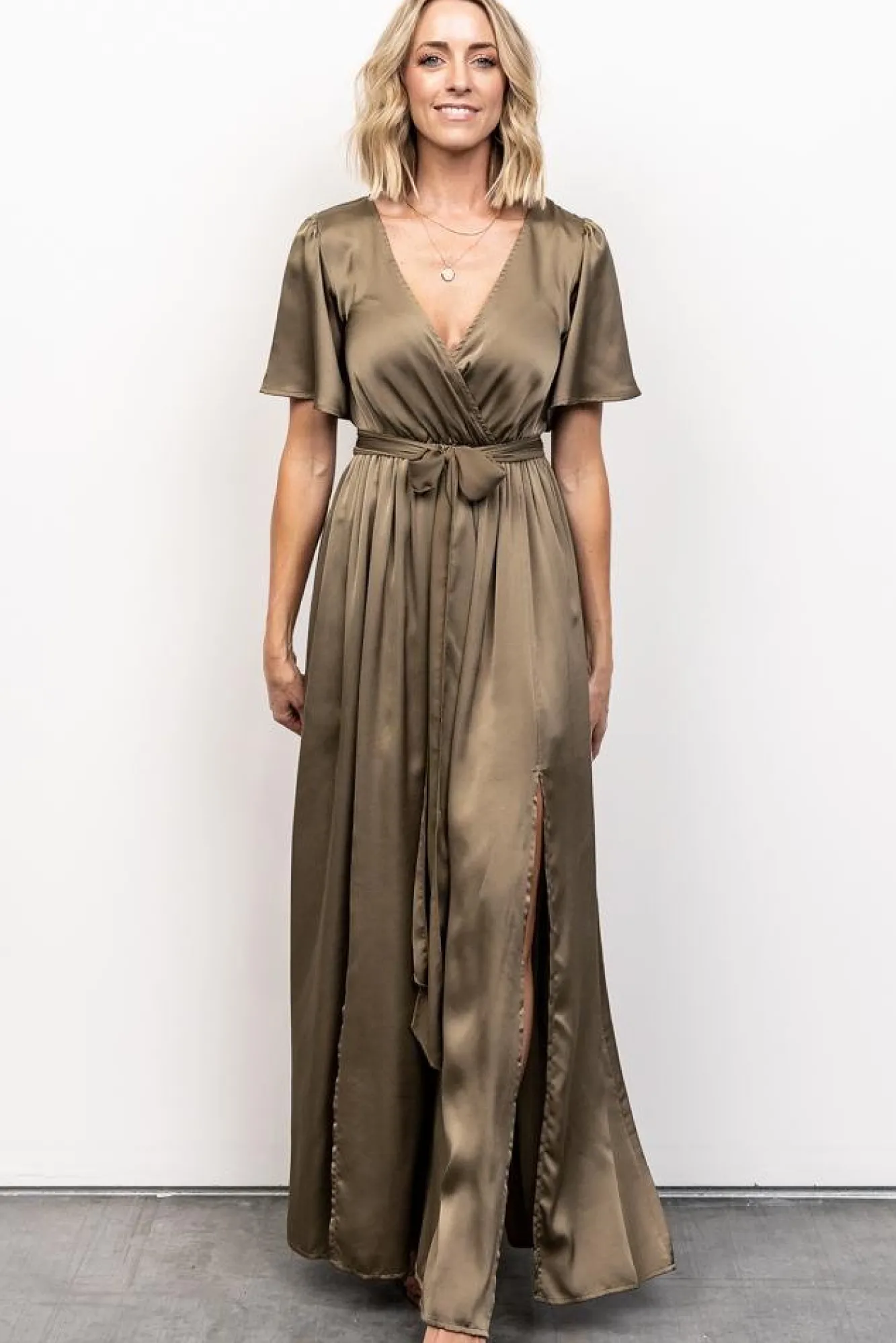 Baltic Born Sicily Satin Maxi Dress |