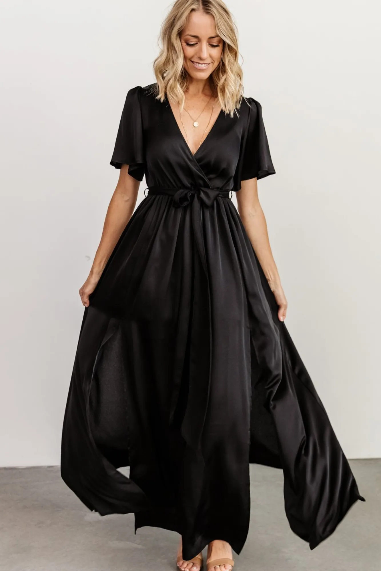 Baltic Born Sicily Satin Maxi Dress |