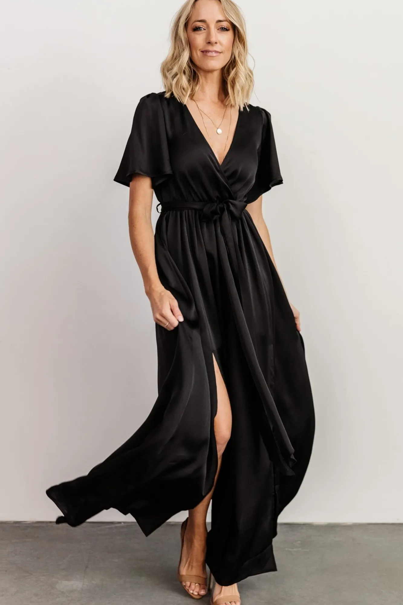 Baltic Born Sicily Satin Maxi Dress |