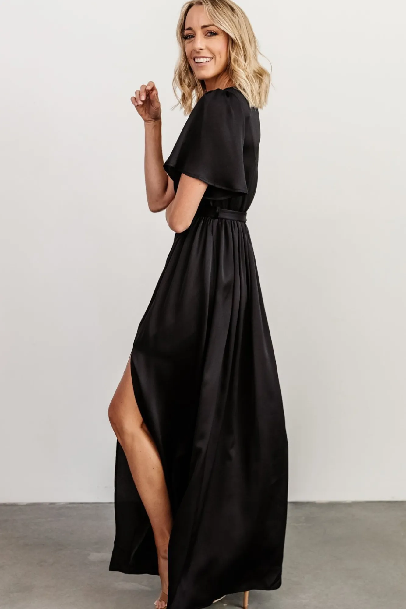 Baltic Born Sicily Satin Maxi Dress |
