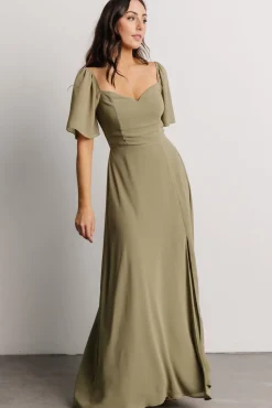 Baltic Born Sierra Sweetheart Maxi Dress | Dusty Olive