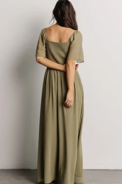 Baltic Born Sierra Sweetheart Maxi Dress | Dusty Olive