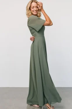 Baltic Born Sierra Sweetheart Maxi Dress | Dark Sage