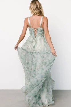 Baltic Born Sinclair Sweetheart Gown | Green Floral