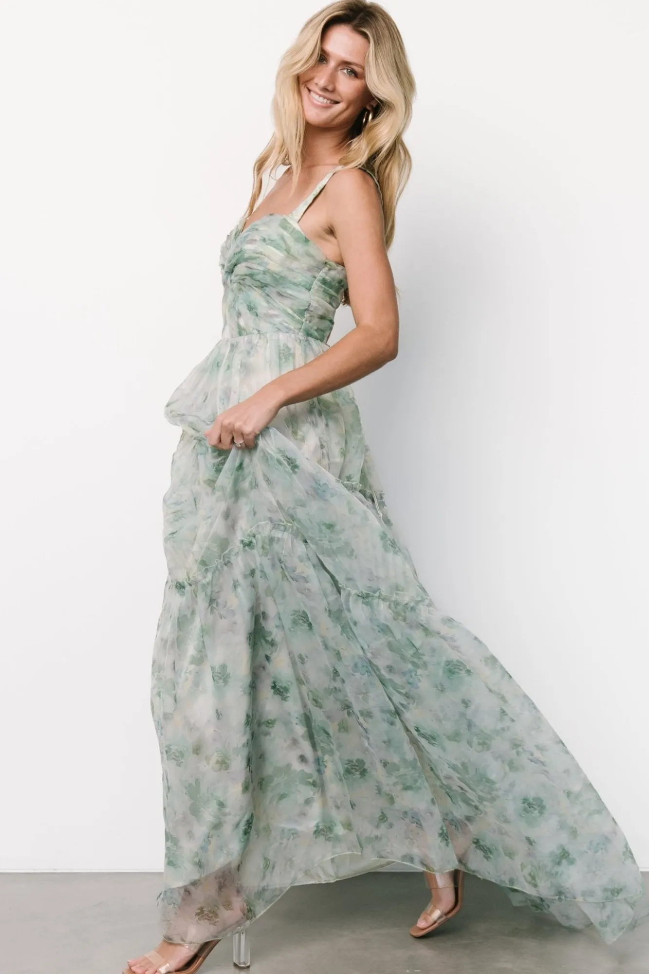 Baltic Born Sinclair Sweetheart Gown | Green Floral