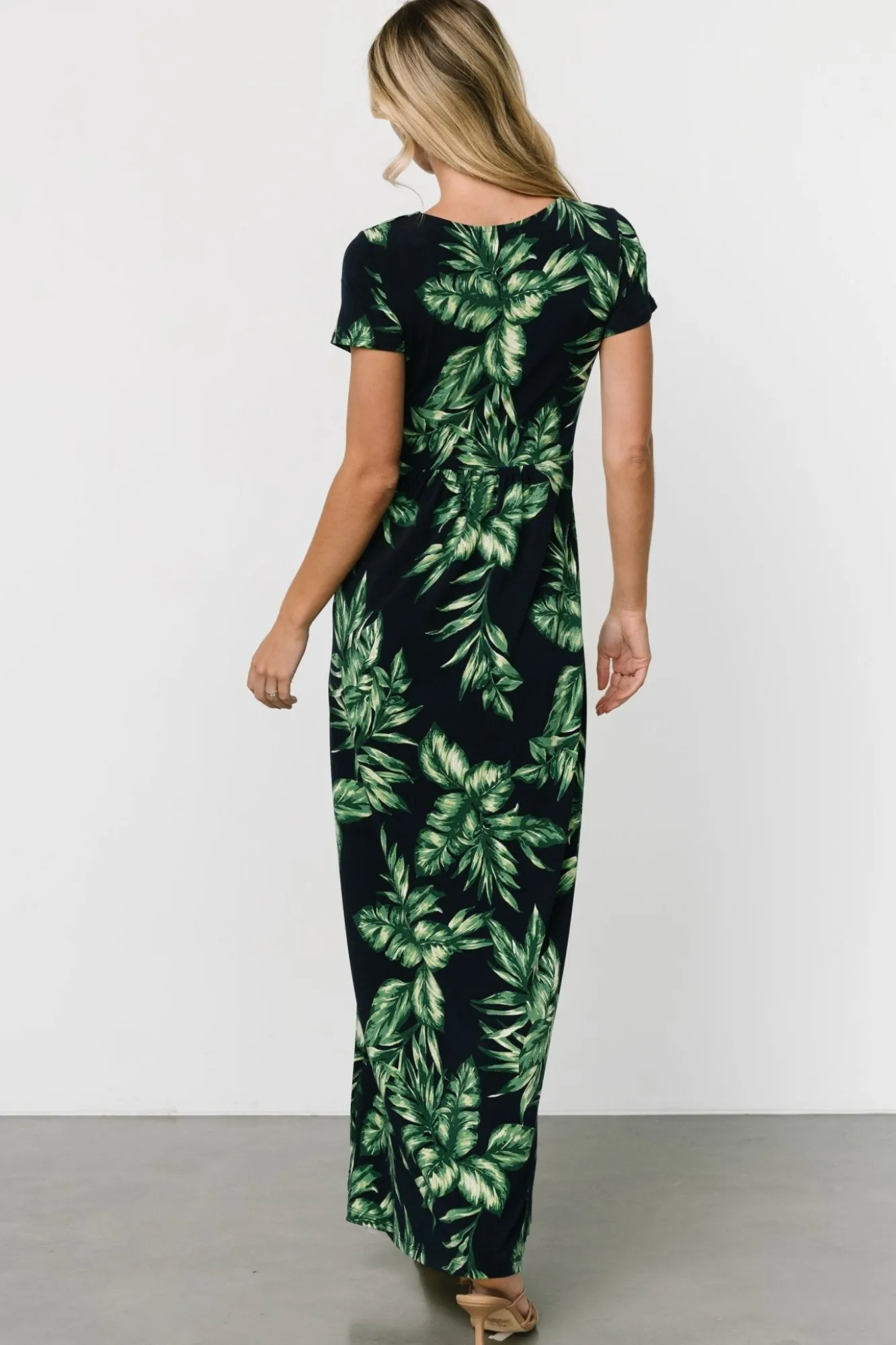 Baltic Born Soleil Maxi Dress | Black Leaf Print