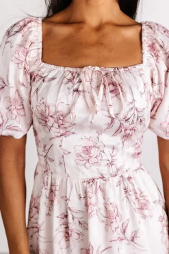 Baltic Born Sonnet Short Dress | Blush Floral