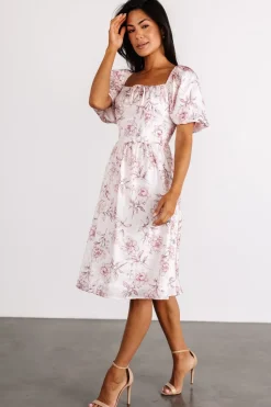 Baltic Born Sonnet Short Dress | Blush Floral