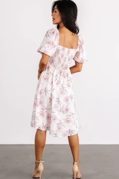 Baltic Born Sonnet Short Dress | Blush Floral