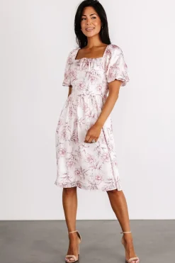 Baltic Born Sonnet Short Dress | Blush Floral