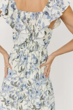 Baltic Born Sorrento Ruffle Dress | Blue Floral
