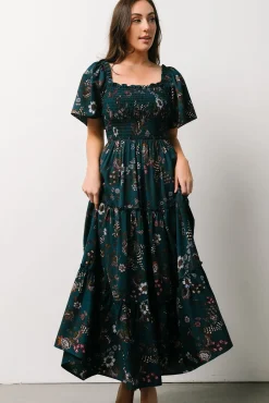 Baltic Born Southampton Smocked Maxi Dress | Jade Blossom