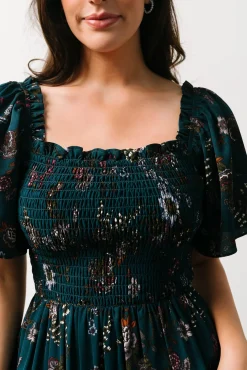 Baltic Born Southampton Smocked Maxi Dress | Jade Blossom