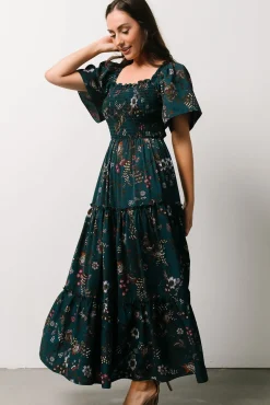 Baltic Born Southampton Smocked Maxi Dress | Jade Blossom