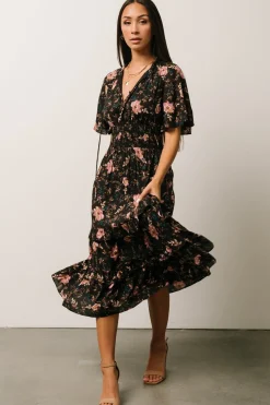 Baltic Born Spell Boho Midi Dress | Midnight Garden