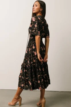 Baltic Born Spell Boho Midi Dress | Midnight Garden