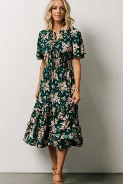 Baltic Born Spell Boho Midi Dress | Topaz + Blush Floral